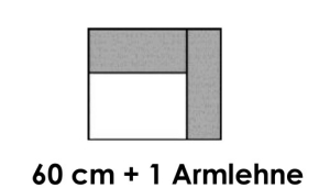 1-Sitzer medium Armlehne rechts - 1AR medium