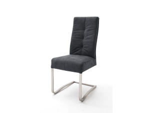 MCA Furniture Salva I Schwingstuhl mit Griff (2-er Set) - Bezug in schwarz SALE16_SX