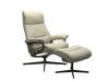 Stressless Sessel View mit Classic Untergestell - Größe M - mit Hocker - Bezug in Ledergruppe 2 - 1307015