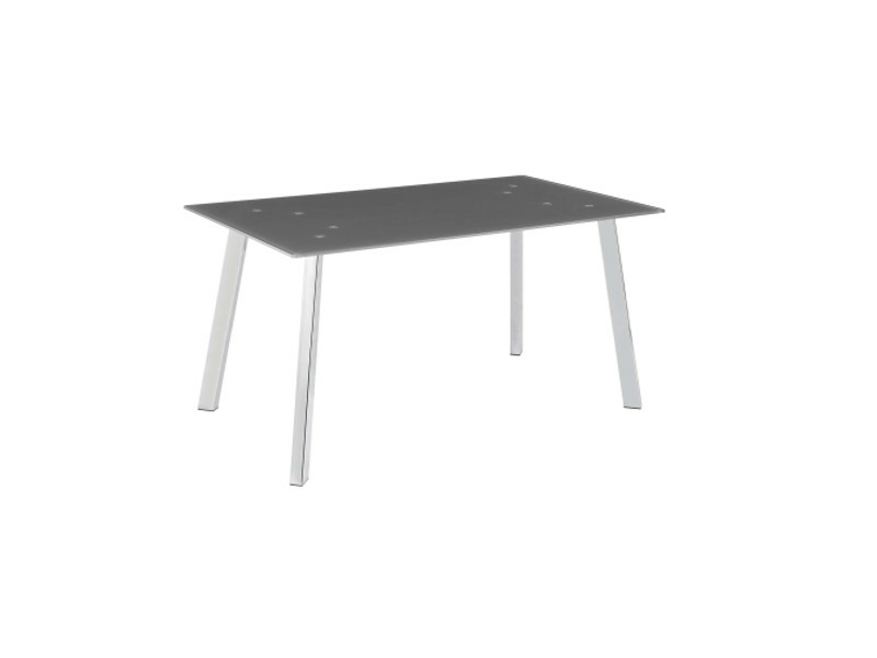 MCA Furniture Zumba 4-Fuß-Tisch grau lackiert Gestell verchromt ZU14CXGX