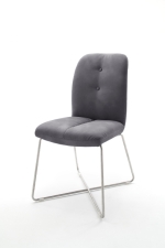 MCA Furniture Stuhl Tessera A (2-er Set) Bezug grau...