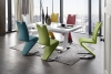 MCA Furniture Amado Schwingstuhl (2-er Set) - Bezug in Kunstleder cappuccino - AMADOCPC