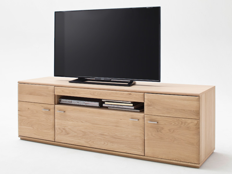 MCA Furniture Bologna TV-Element T31 Eiche Bianco teilmassiv BOL11T31