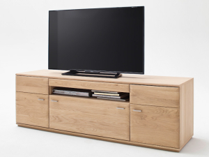 MCA Furniture Bologna TV-Element T31 Eiche Bianco teilmassiv BOL11T31