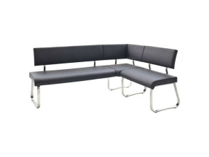 MCA Furniture Eckbank Arco Echtleder grau AREB20GX