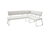 MCA Furniture Arco Eckbank - Bezug in Echtleder grau - AREB20GX