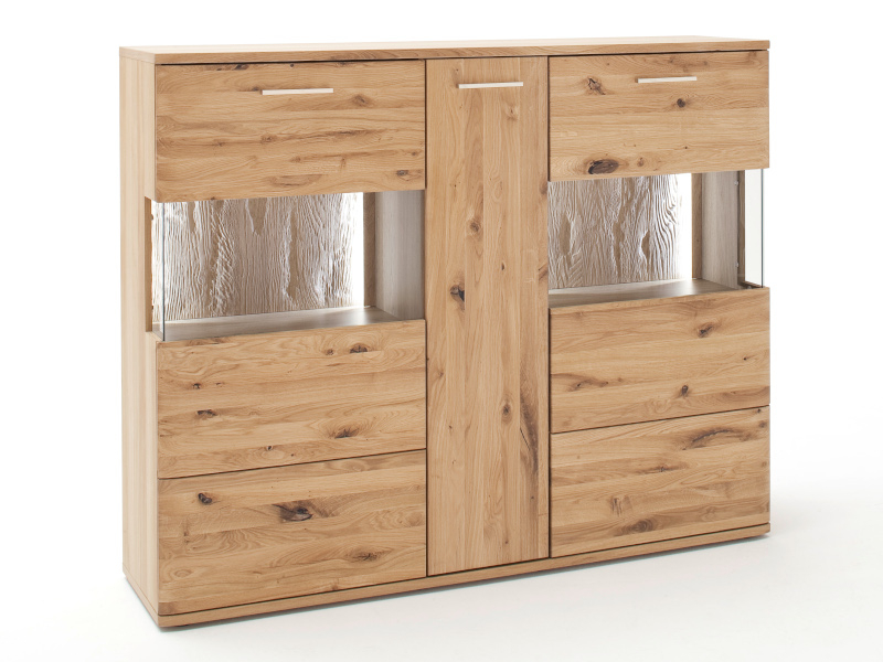 MCA Furniture Santori Highboard, mit Beleuchtung und Schalter -  SAN17T05+046031ZB+006090ZB