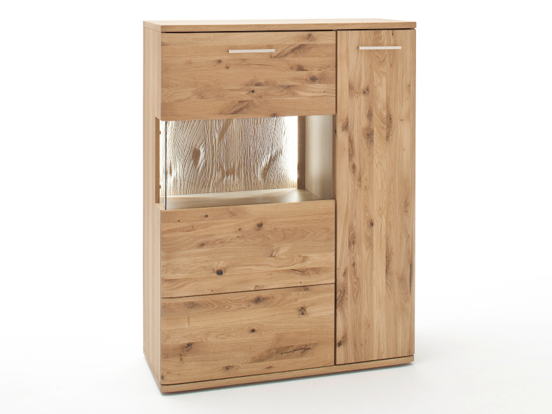 MCA Furniture Santori Highboard R, mit Beleuchtung und Schalter - SAN17T21+026031ZB+006090ZB