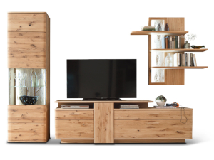 MCA Furniture Santori Wohnkombination 2, mit Beleuchtung  und Schalter- SAN17W02+026032ZB+026033ZB+006090ZB