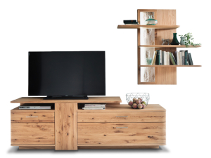 MCA Furniture Santori Wohnkombination 3, mit Beleuchtung und Schalter - SAN17W03+026033ZB+006090ZB