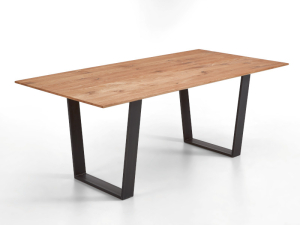 Niehoff Design Tisch 6783 200x100 cm mit zwei Ansteckplatten a 50 cm - 6783-39-080+2x6713-39-000