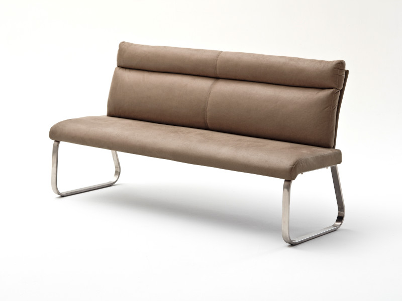 MCA Furniture Rabea Bank - Maße in 160 cm - Bezug in braun - RBLE16_BX