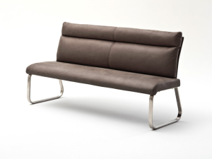 MCA Furniture Rabea Bank - Maße in 160 cm - Bezug in grau - RBLE16_GX