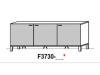 Schröder Kitzalm Living - Sideboard F3730 - Akzent Keramik Iron Moos - mit Sockelbeleuchtung - F3730-KIM+ST1680-108