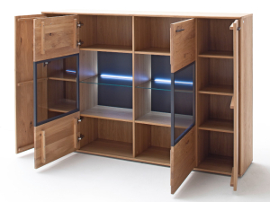 MCA Furniture Portland Highboard mit Beleuchtung - POR17T05+006062ZB