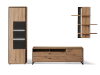 MCA Furniture Buenos Aires Wohnkombination 1 - mit kompletter Beleuchtung und Schalter - BUA1QW01+007062ZB+07082ZB