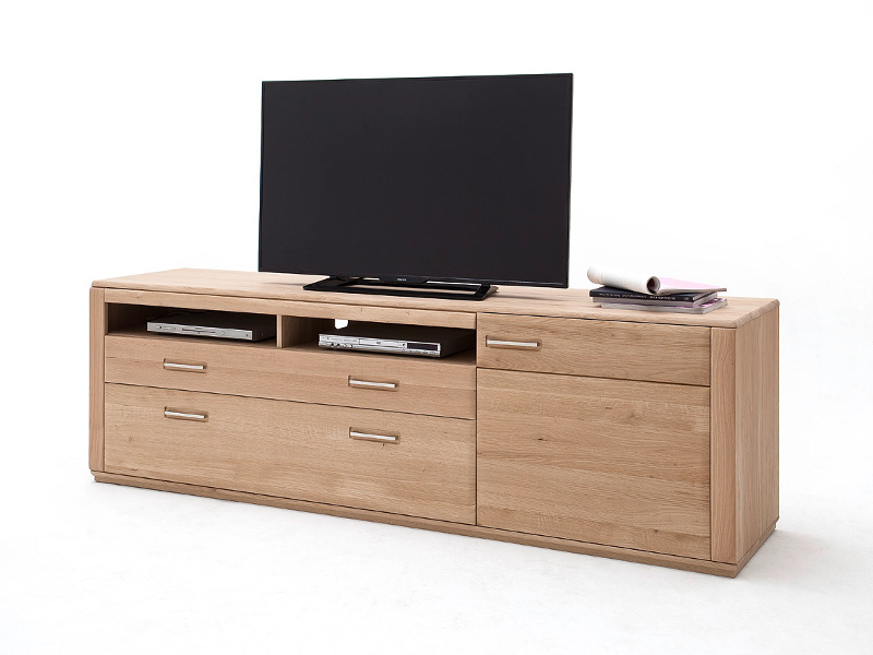 MCA Furniture Sena TV-Element mit Kabelmanagement 224cm in Kernbuche - KB200T39