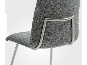 Venjakob Stuhl Zoe - Gestell Metall anthrazit matt- Sitz- und Rückenfläche innen Bezug Stoffgruppe A - Rücken außen Bezug Stoffgruppe A - 2381-18