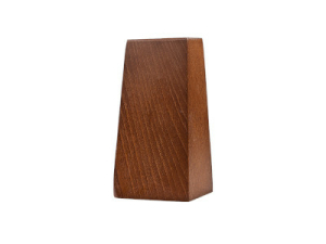 Holz-Metallfuß nussbaumfarbig modern P56