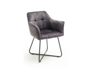 MCA Furniture Panama Stuhl (2-er Set) - Bezug anthrazit -...
