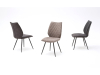 MCA Furniture Navarra 4-Fuß Stuhl (2-er Set) - Bezug in anthrazit - NARA57AN