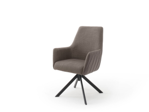 MCA Furniture Reynosa 4-Fuß Stuhl (2-er Set) - Bezug in anthrazit - RY4S41AN