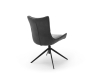 MCA Furniture Kitami 4-Fuß Stuhl (2-er Set) - Bezug in anthrazit - KT4S68AN