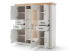 MCA Furniture Madrid Highboard 142 cm - MAI1CT05