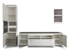 MCA Furniture Marbella Wohnkombination 1, mit Beleuchtung - MAE1BW01+004061ZB+024035ZB+004091ZB