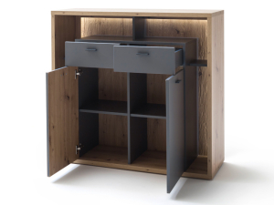 MCA Furniture Lizzano Highboard - LIZ1QT05