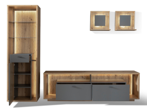 MCA Furniture Lizzano Wohnkombination 1 - LIZ1QW01