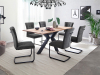 MCA Furniture Calanda Schwingstuhl mit Griff (2-er Set) - Bezug olive - Gestell Edelstahl - CASE77OL
