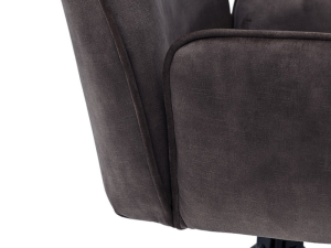 MCA Furniture Ottawa 4-Fuß-Stuhl (2-er Set) - mit Armlehnen - mit Drehfunktion - Bezug in petrol - OT2A47PE