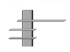 Musterring Trevio Hängepaneele - Ausführung links - mit Beleuchtung - 7231+9813