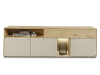Musterring Toledo Sideboard - Front Mattglas fango - mit Push-Markierung - mit Sockel - 7190-3195+8194