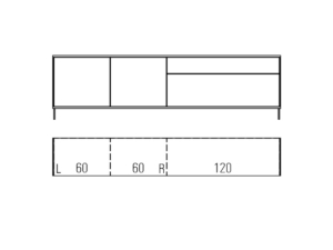 Musterring Kara-Frame Sideboard - Type standard - Breite...