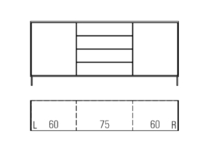 Musterring Kara-Frame Sideboard - Breite 197,2 cm - Tiefe...