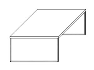 Musterring Kara-Frame Couchtisch mit Kufen - 95x95 cm - Plattenausführung PG2 - 77660