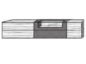 Hartmann Vara Lowboard - Metall anthrazit - 3272A