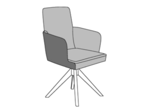 Musterring Stuhlwerk 2.0 Vierfußstuhl mit Holzgestell S2225