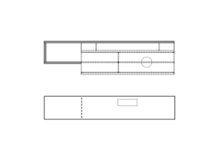 Musterring Aterno TV-Bank - Eiche Struktur - Überstand links - mit Kabeldurchlass - 7828+700203