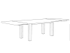Decker Volterra-Plus Esstisch mit Ansatzplatten