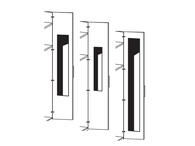 Musterring Antivo Tür-Innenspiegel - Höhe 30x190 cm - 207