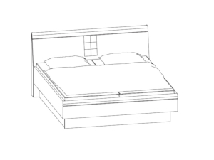 Musterring Montreal Bett mit Holzkopfteil