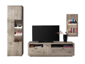 MCA Furniture Prato Wohnkombination 1 - PTO3AW01