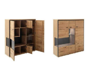MCA Furniture Bari Highboard - BAI11T05