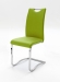 MCA Furniture Köln Schwingstuhl mit Griff in Kunstleder (4-er Set) - Bezug in lime - KOEC10LI