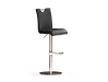 MCA Furniture Bardo 2 Barstuhl - Bodenplatte rund - Bezug Kunstleder schwarz - BARE10SX