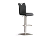 MCA Furniture Bardo 3 Barstuhl - Bodenplatte eckig - Bezug Kunstleder grau - BAEE10GX
