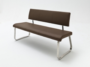 MCA Furniture Arco Sitzbank - Maße in 155x86x59 cm - Bezug in Lederoptik braun - ABLE10BX